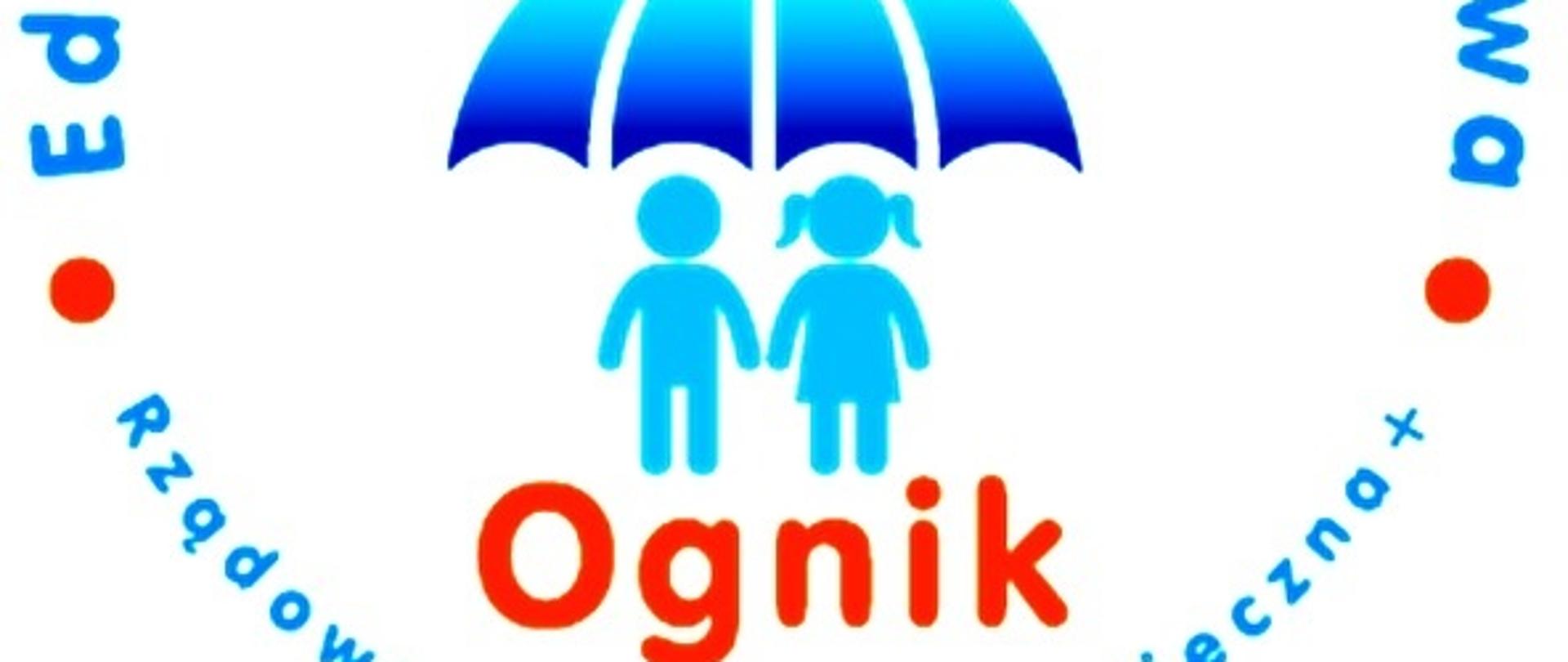 Obraz przedstawia logo sali edukacyjnej Ognik