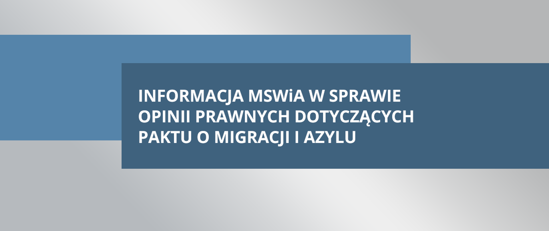 Informacja MSWiA w sprawie opinii prawnych dotyczących Paktu o migracji i azylu