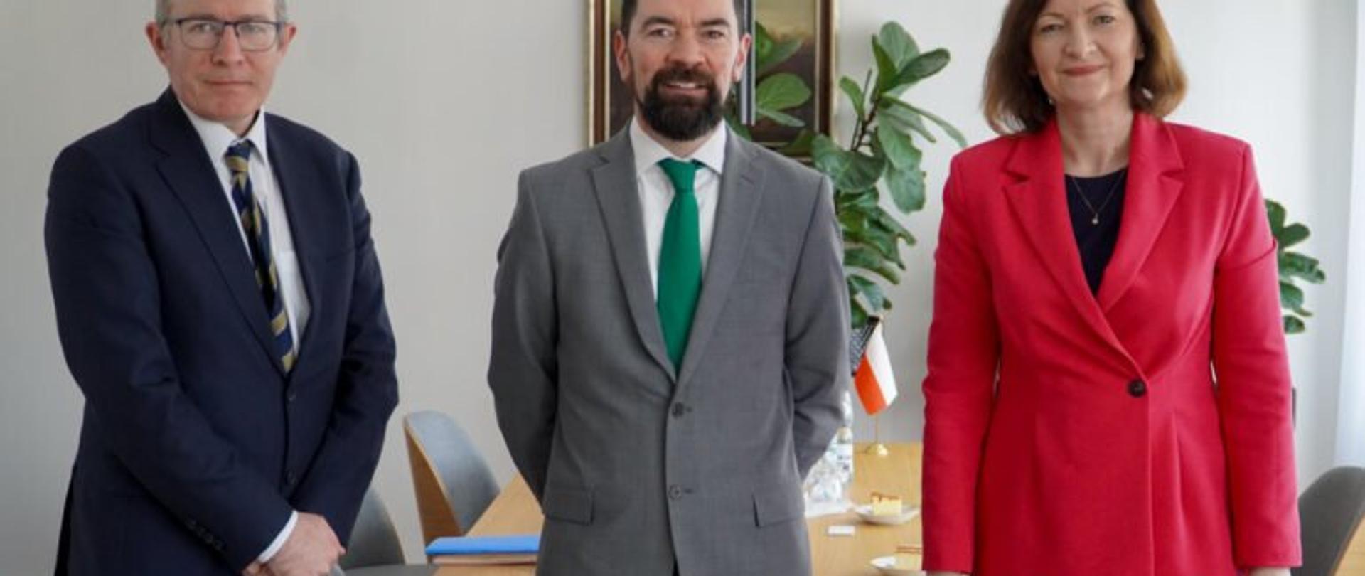 Wojewoda podkarpacki Ewa Leniart z przedstawicielami irlandzkiego rządu