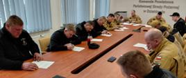 Zakończenie kursu kierujących działaniem ratowniczym dla druhów Ochotniczych Straży Pożarnych