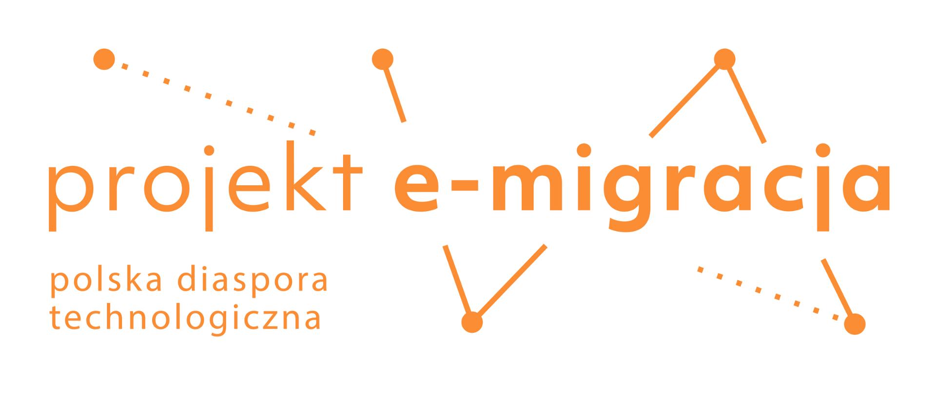 Logotyp badania e-migracja