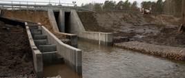Jaz Węgornia w czasie budowy