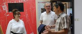 Konsul generalna RP Anna Olszewska i Andrzej Poczobut podczas spotkania w Domu Polskim w Cierlicku-Kościelcu