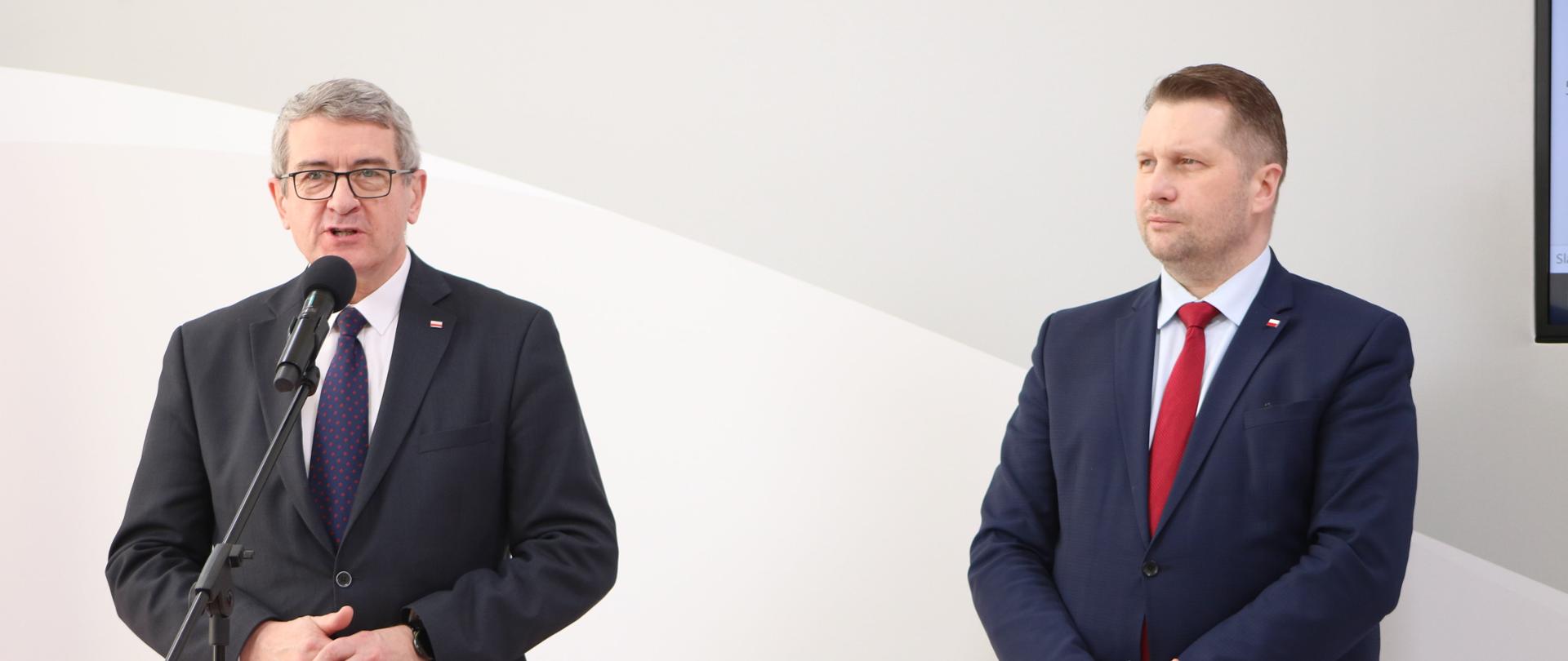 Minister Czarnek i Wojciech Murdzek.