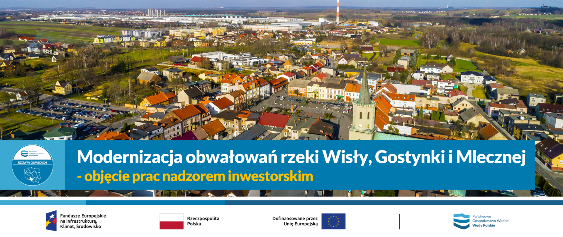 Modernizacja obwałowań rzeki Wisły, Gostynki i Mlecznej - objęcie prac nadzorem inwestorskim