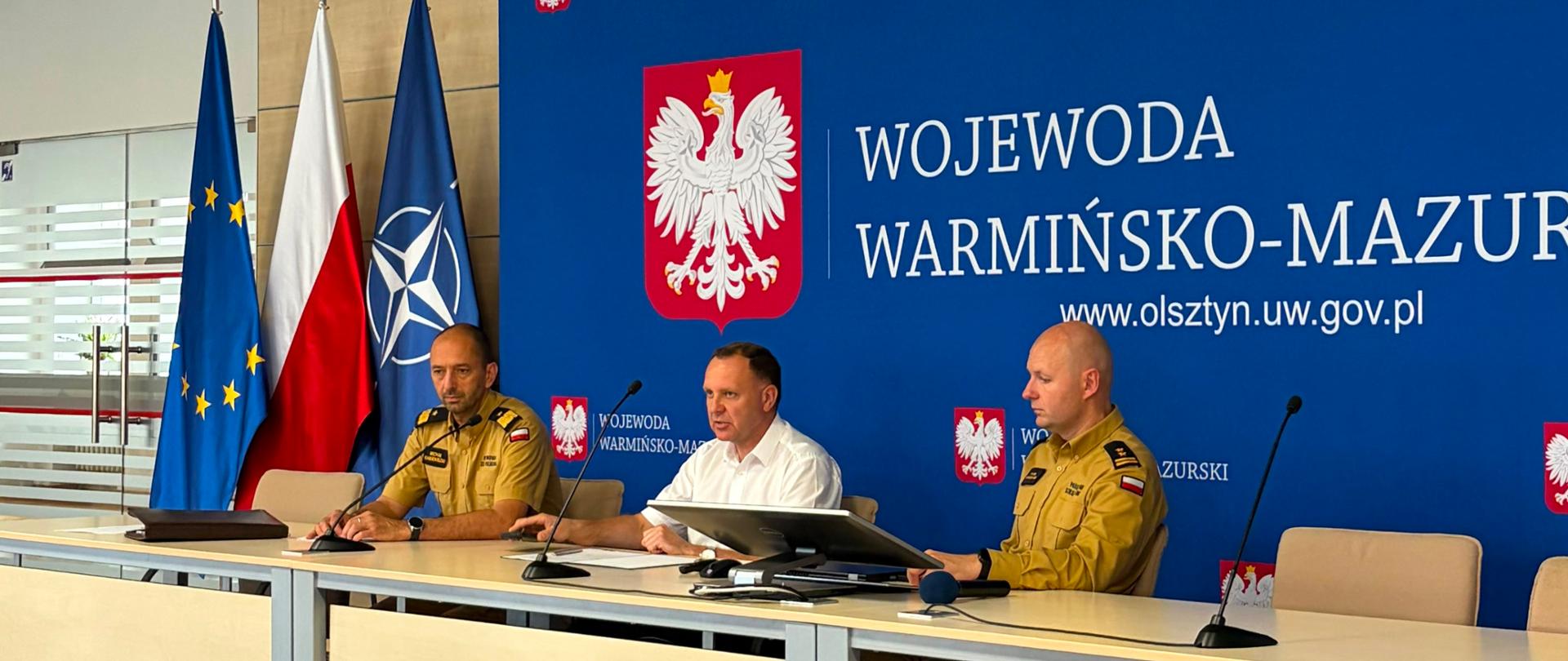 Zdjęcie ze spotkania koordynacyjnego podmiotów ochrony ludności i obrony cywilnej na poziomie wojewódzkim