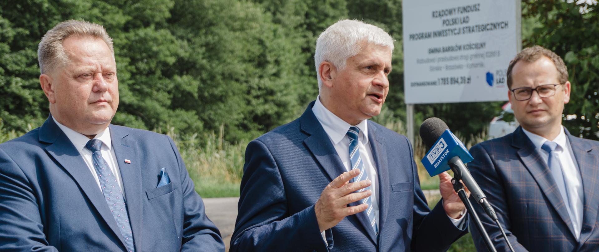 Otwarcie drogi w Gminie Bargłów Kościelny