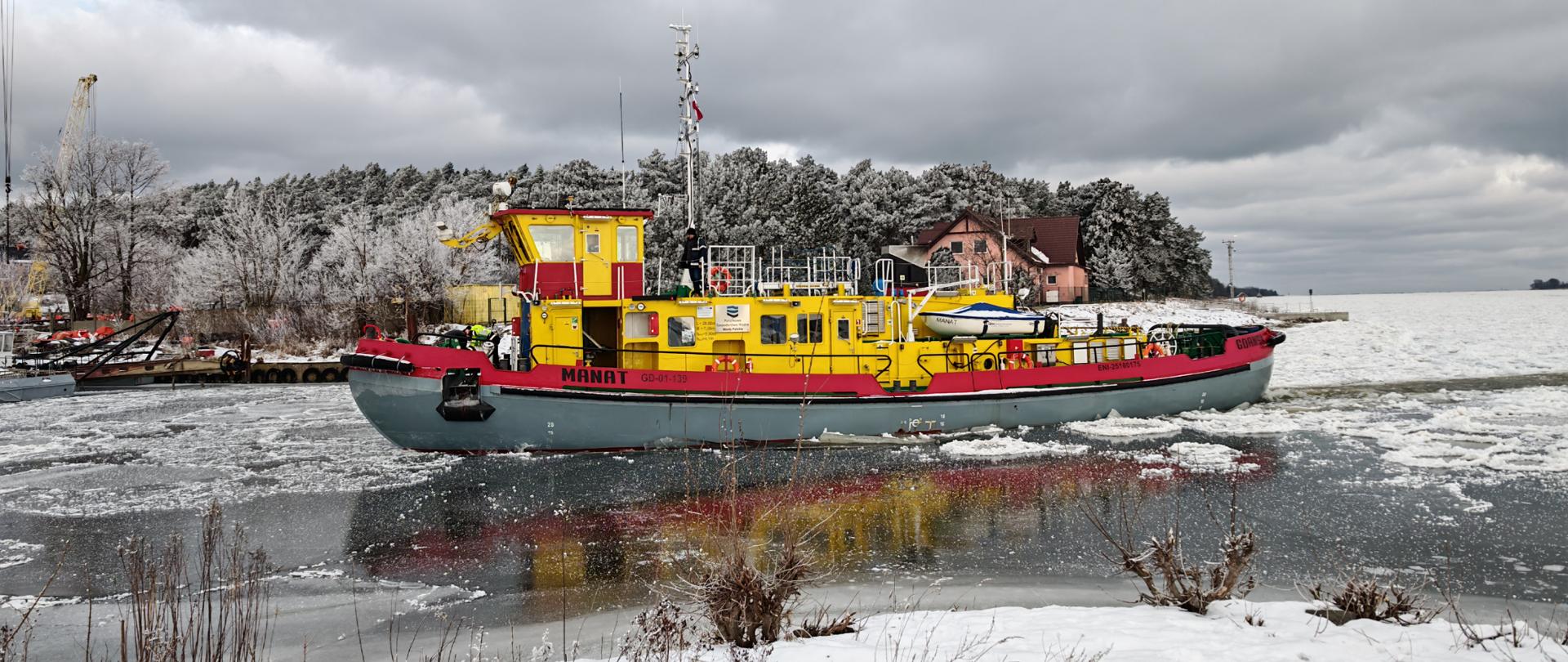 lodołamacz na Wiśle