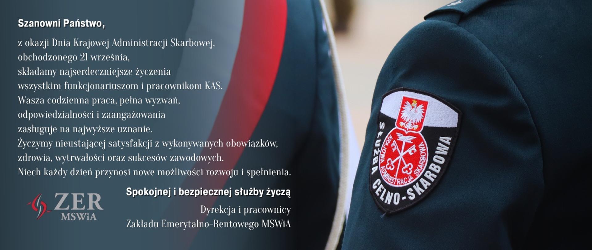 Życzenia z okazji Dnia Krajowej Administracji Skarbowej, obchodzone 21 września 2026 roku