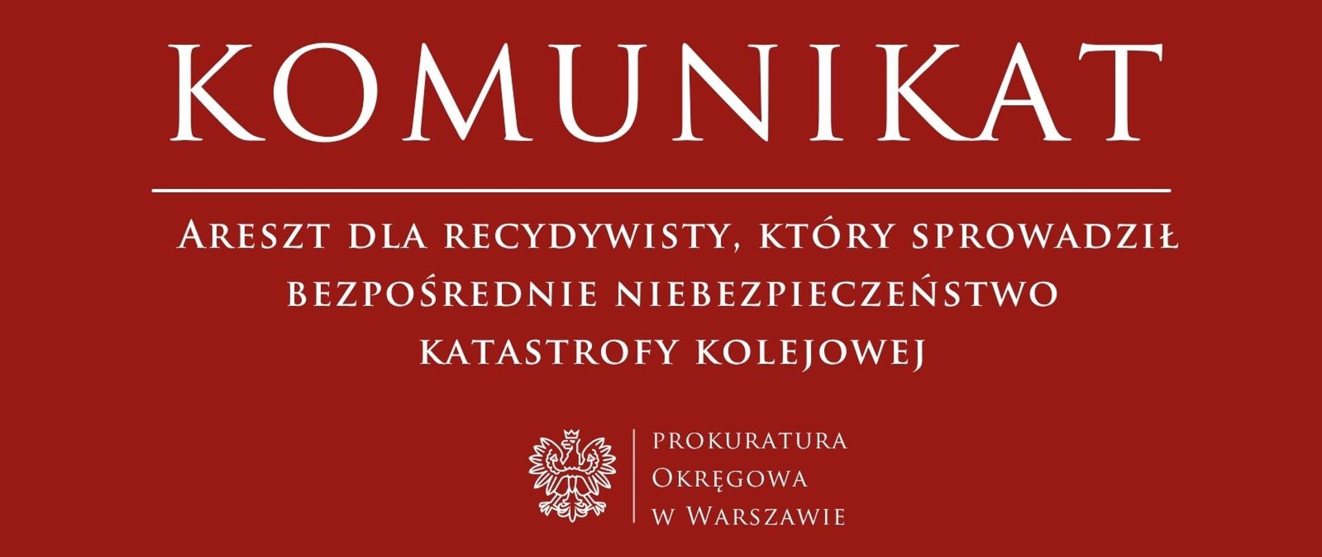 Komunikaty - Warszawa pijak recydywista