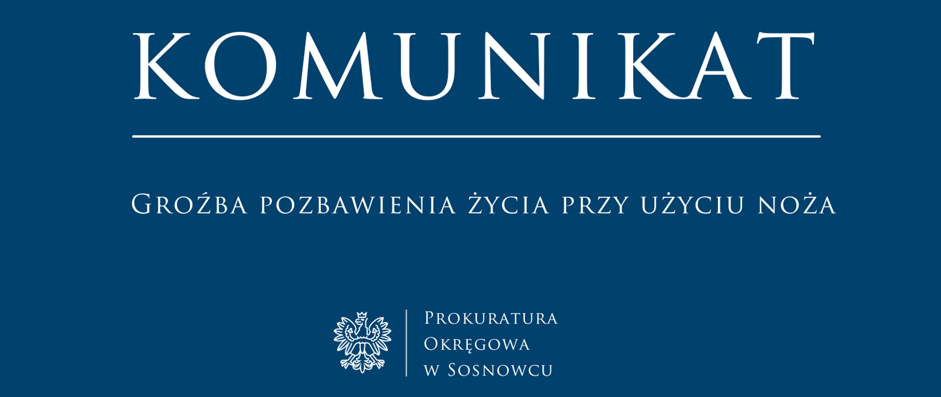 Groźba pozbawienia życia przy użyciu noża