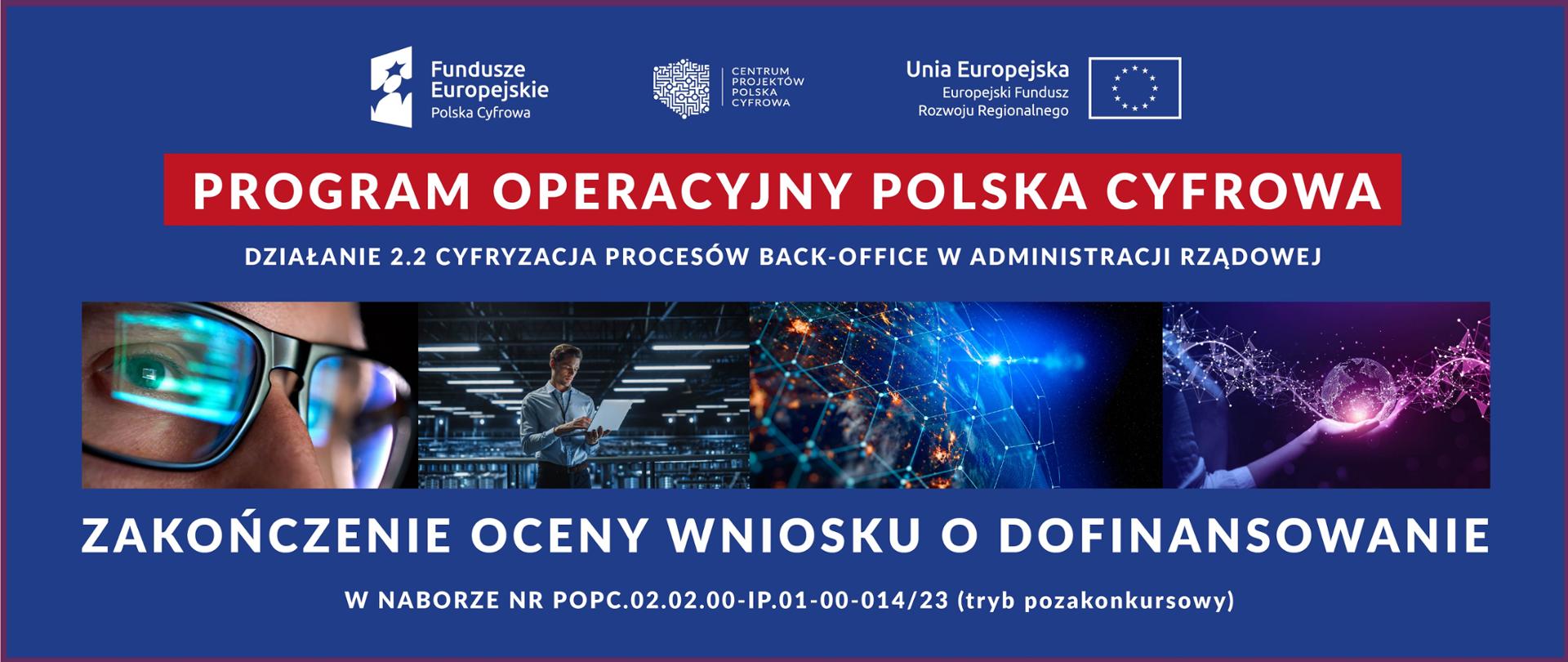 Baner POPC - zakończenie oceny wniosków