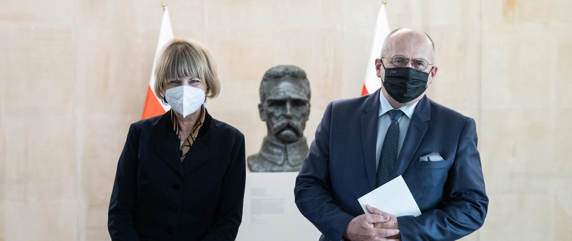 2021.04.20 Warszawa . Minister Zbigniew Rau . Spotkanie z Helga Schmid , Sekretarz Generalnej OSCE .
Fot. Tymon Markowski / MSZ