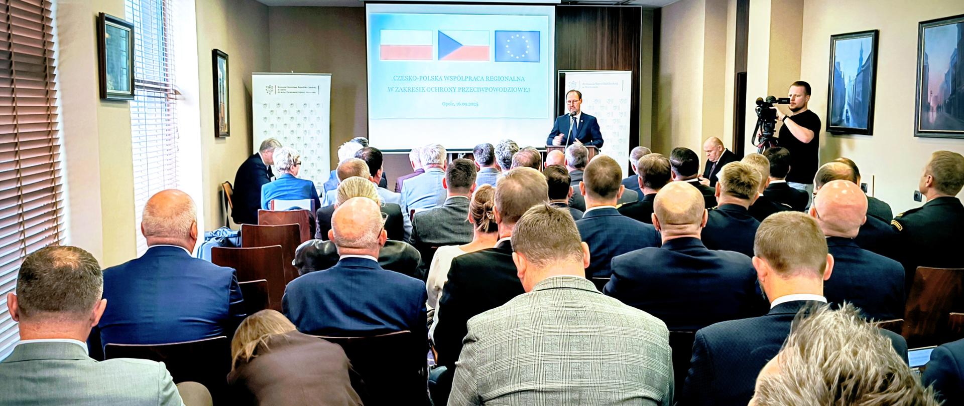 Konferencja „Tarcza powodziowa” z udziałem przedstawicieli Wód Polskich – wspólnie z Republiką Czeską o bezpieczeństwie przeciwpowodziowym