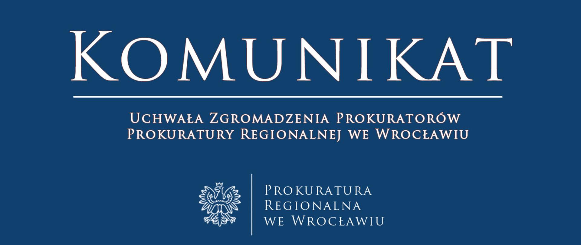 Uchwała Zgromadzenia Prokuratorów Prokuratury Regionalnej we Wrocławiu