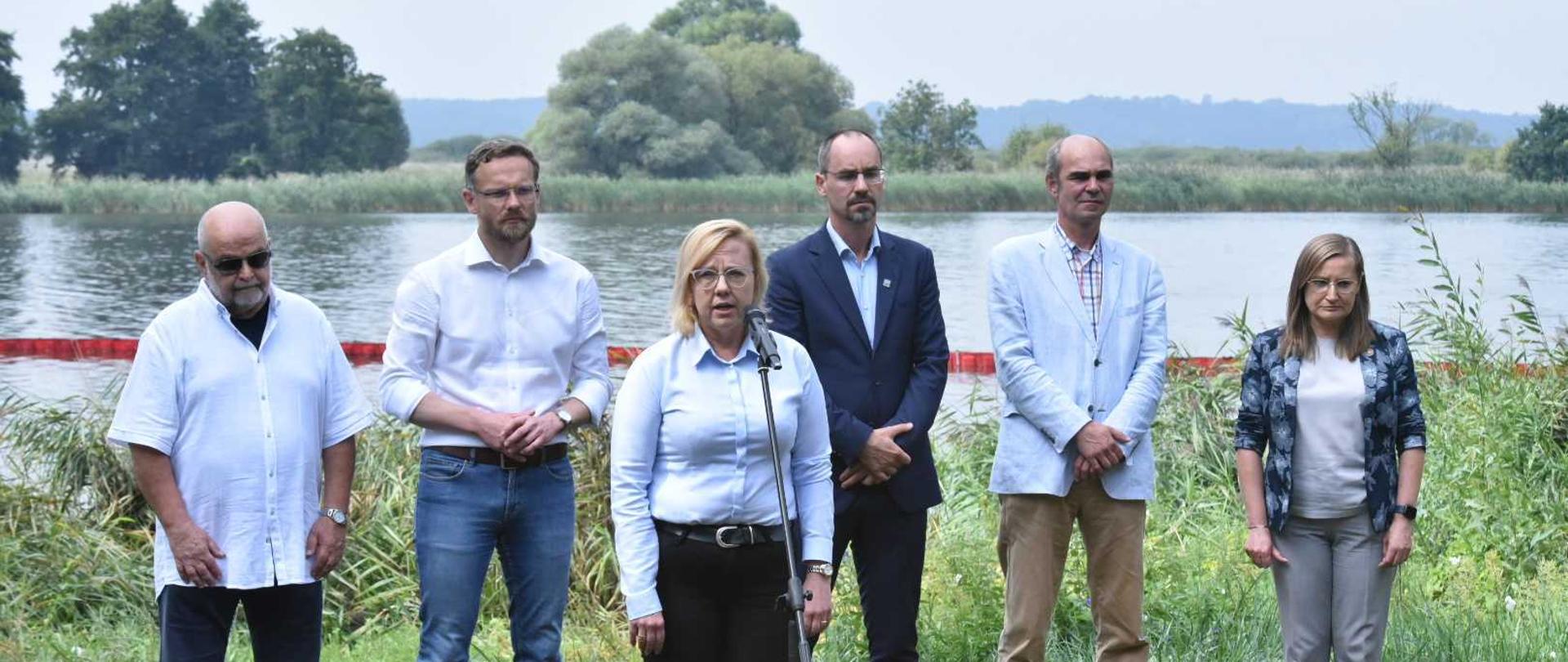 Briefing minister Anny Moskwy w Gryfinie.