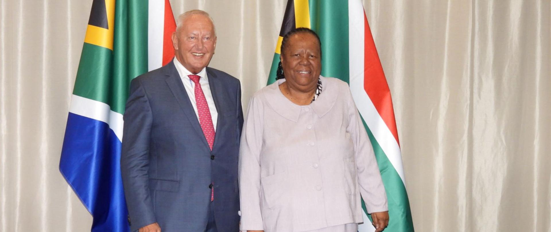Ambasador RP Andrzej Kanthak i Minister SZ RPA Naledi Pandor