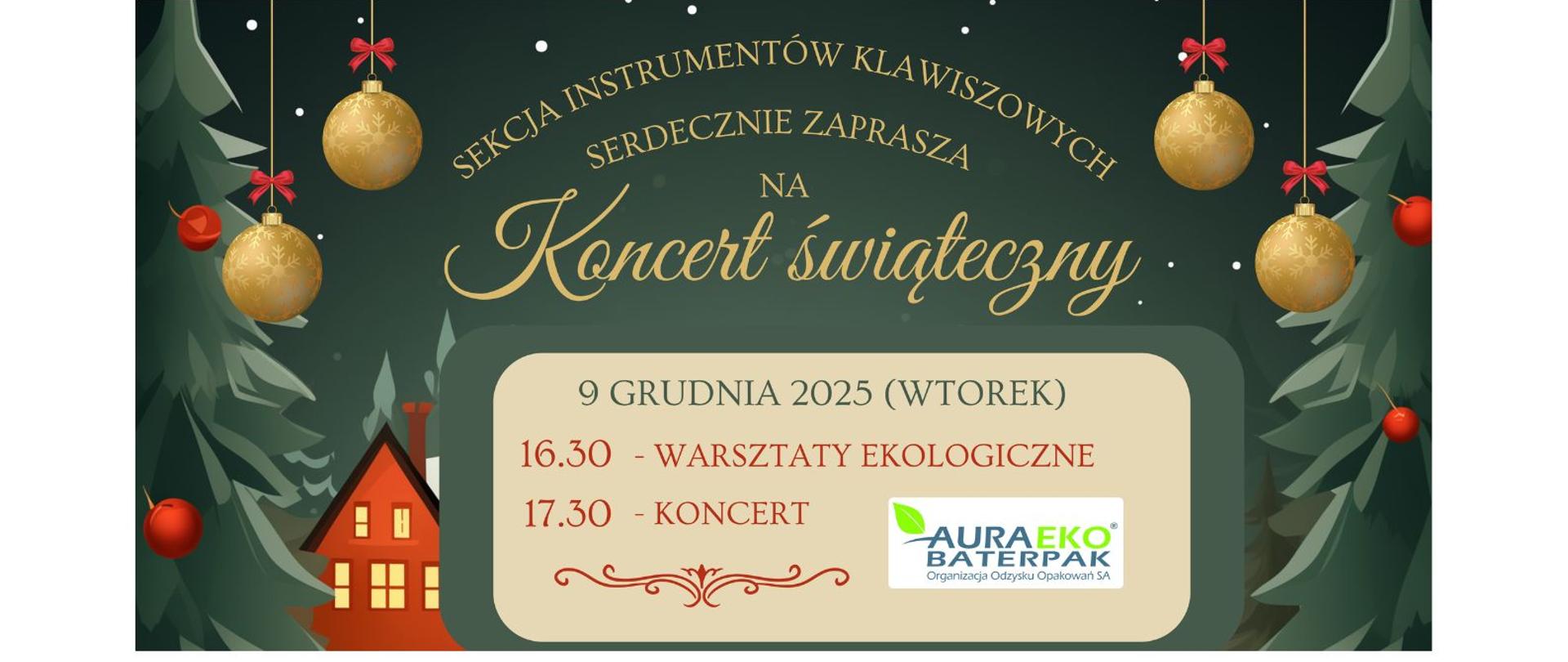 Plakat o tematyce świąt Bożego Narodzenia