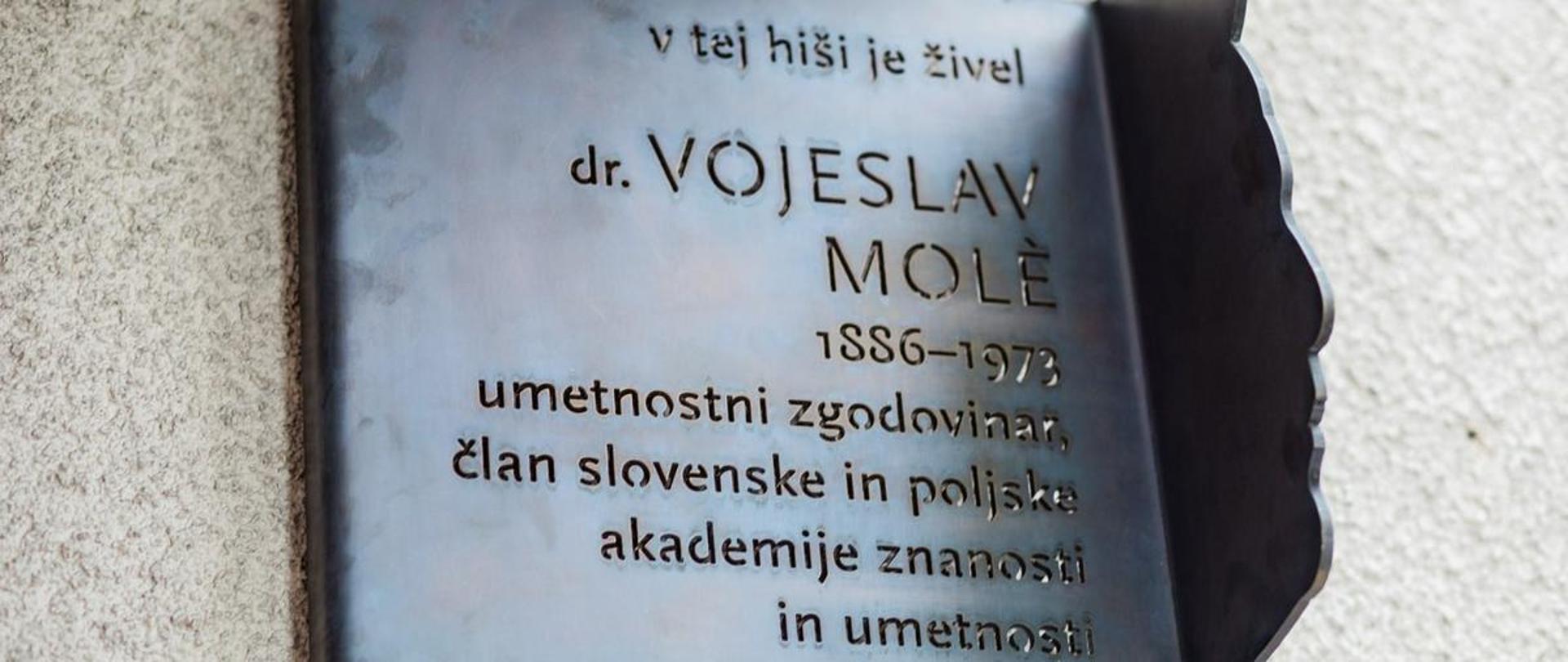 Tablica pamiątkowa Wojsław Mole