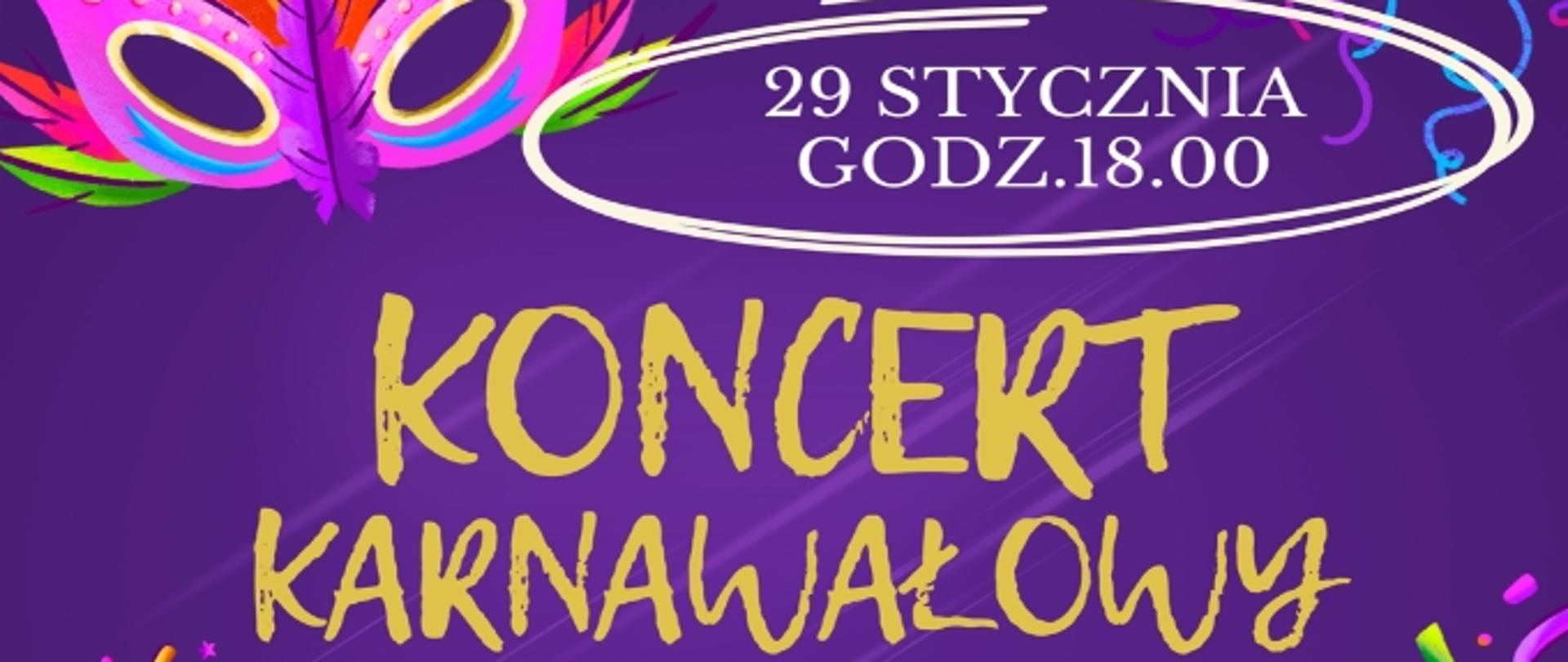 Plakat Koncert Karnawałowy