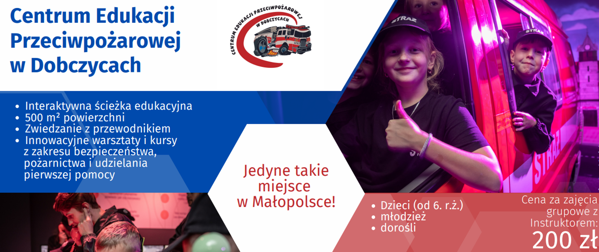 Na zdjęciu dzieci podczas zajęć w centrum edukacji