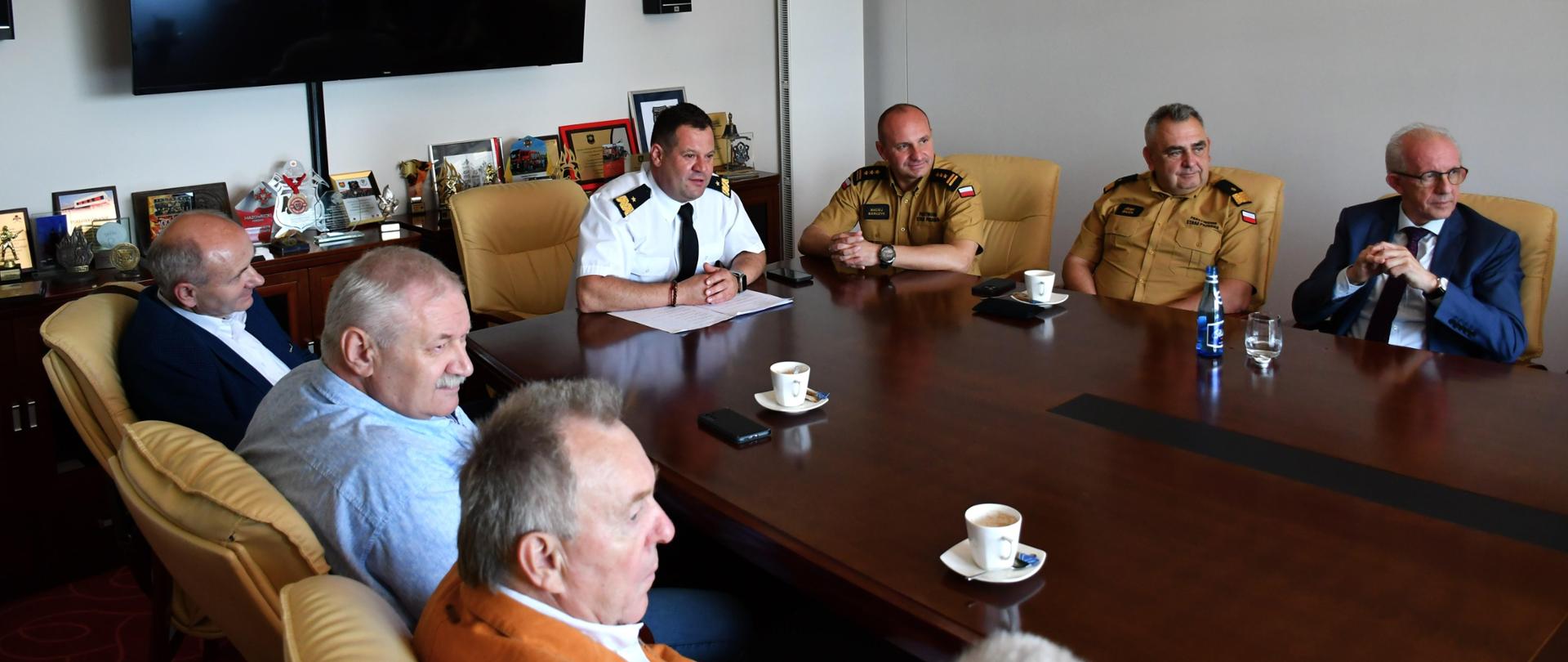 Spotkanie w Komendzie Wojewódzkiej PSP w Warszawie