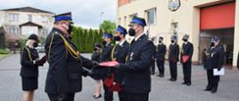 Wręczenie awansów funkcjonariuszom PSP przez kierownictwo PSP