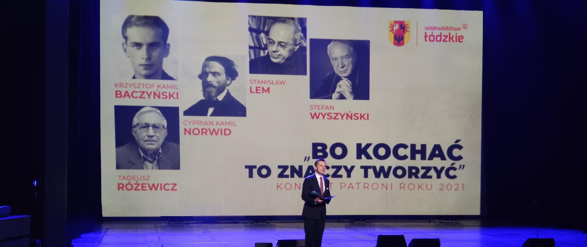 Bo kochać to znaczy tworzyć - Koncert Patroni Roku 2021 w Teatrze Wielkim w Łodzi, fot. Danuta Matloch