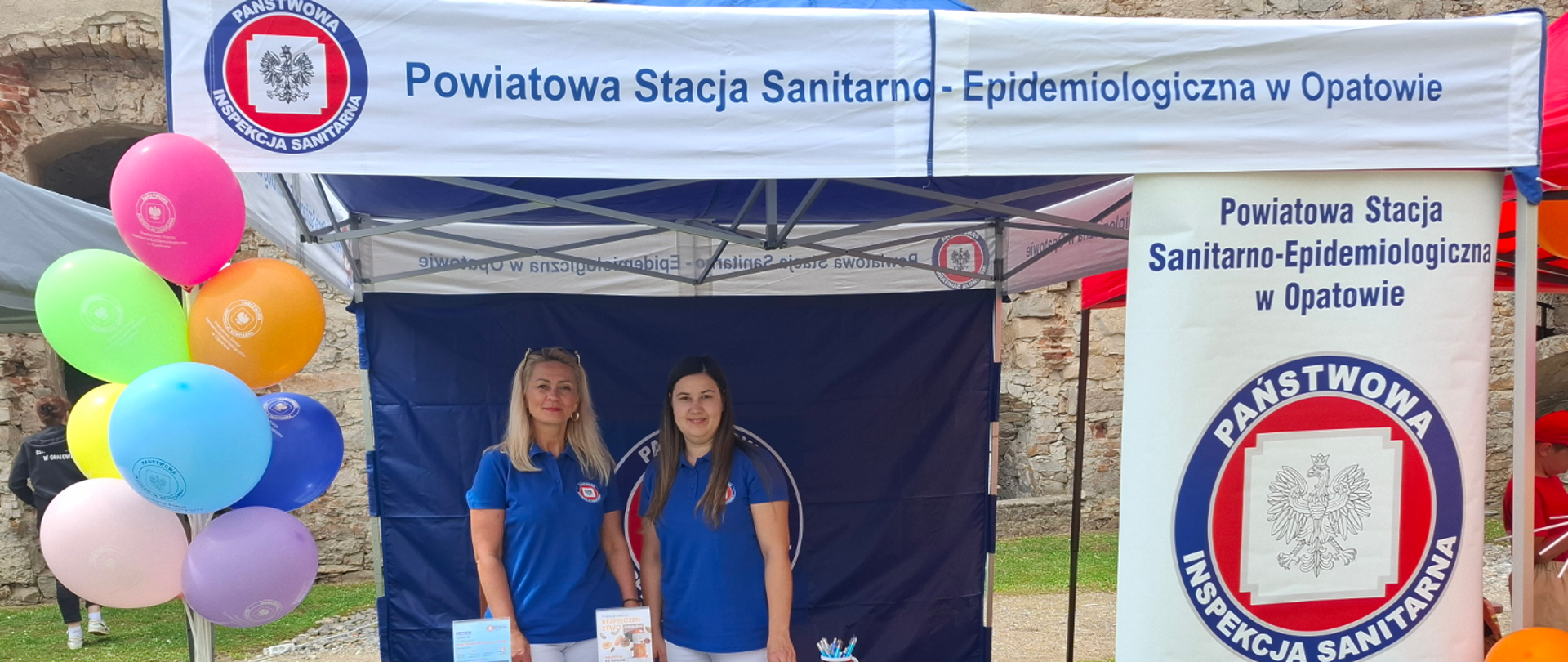 Stoisko edukacyjno-informacyjne PSSE w Opatowie na Świecie Policji w Ujeździe