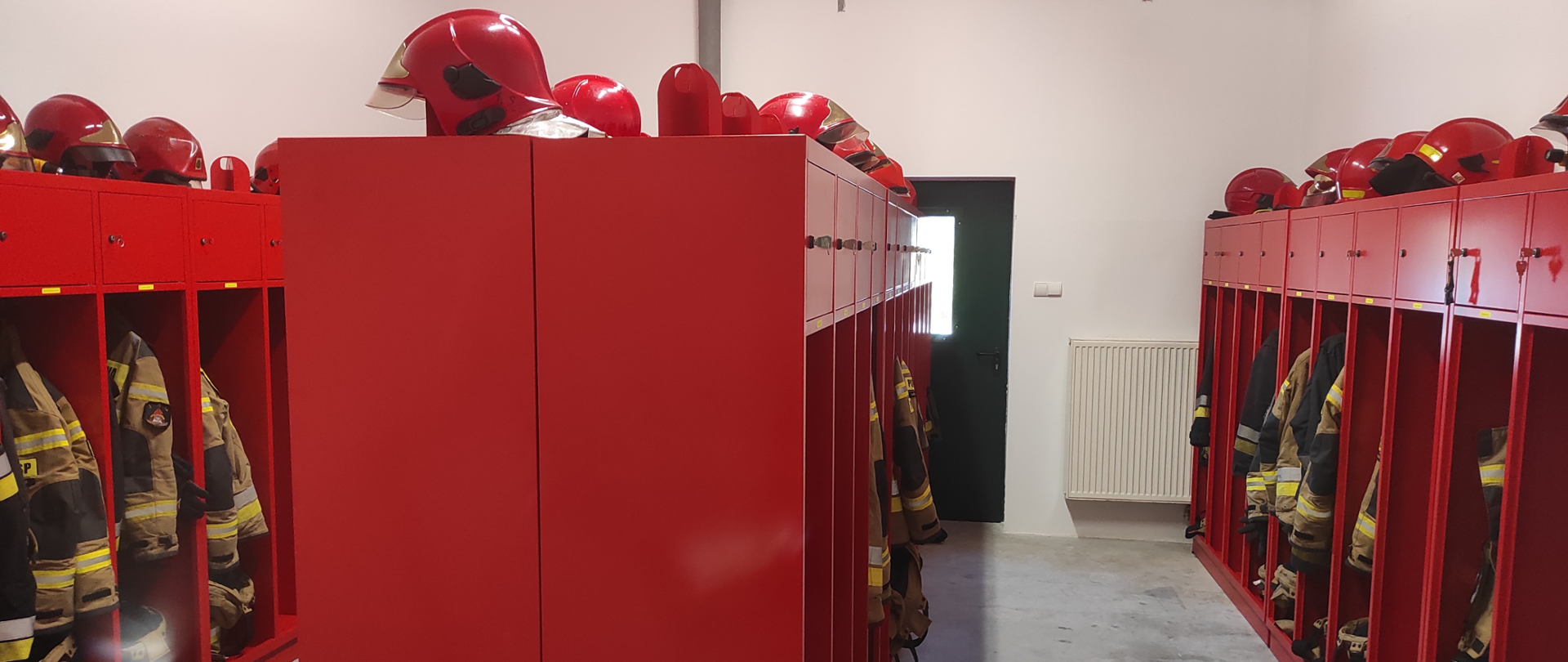 Szatnia "brudna" zakopiańskich strażaków.