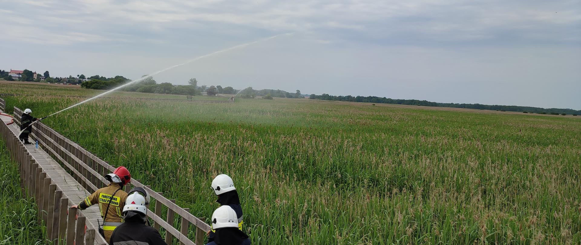 Ćwiczenia ratownicze na terenie Narwiańskiego Parku Narodowego
