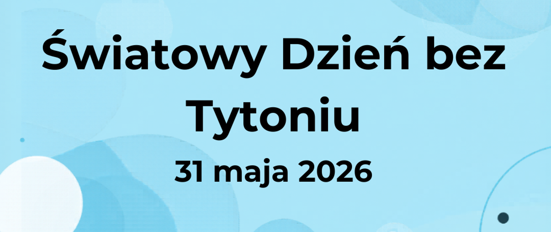 Światowy Dzień bez Tytoniu