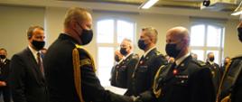 Wręczenie awansu na stopień brygadiera dla Komendanta Powiatowego PSP w Pleszewie