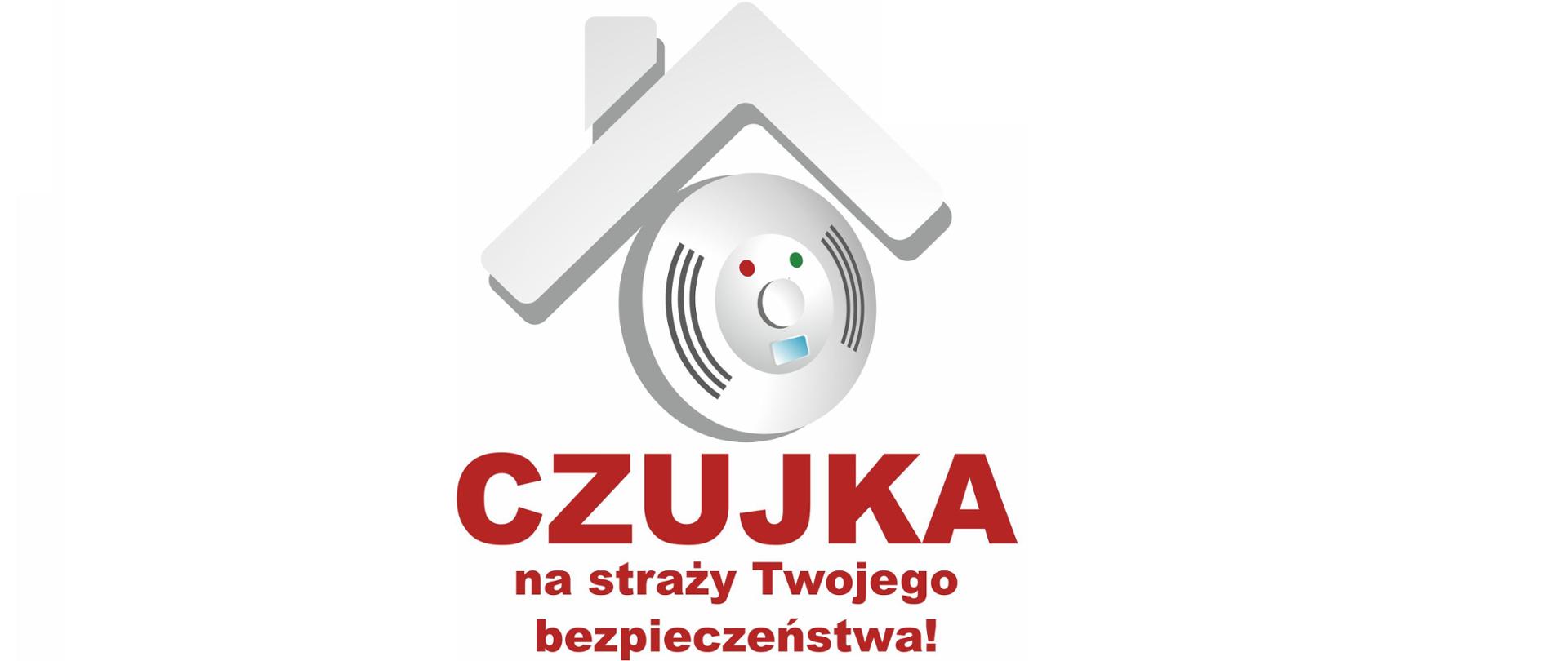 Logo ogólnopolskiej kampanii edukacyjno-informacyjnej Państwowej Straży Pożarnej "Czujka na straży Twojego bezpieczeństwa"