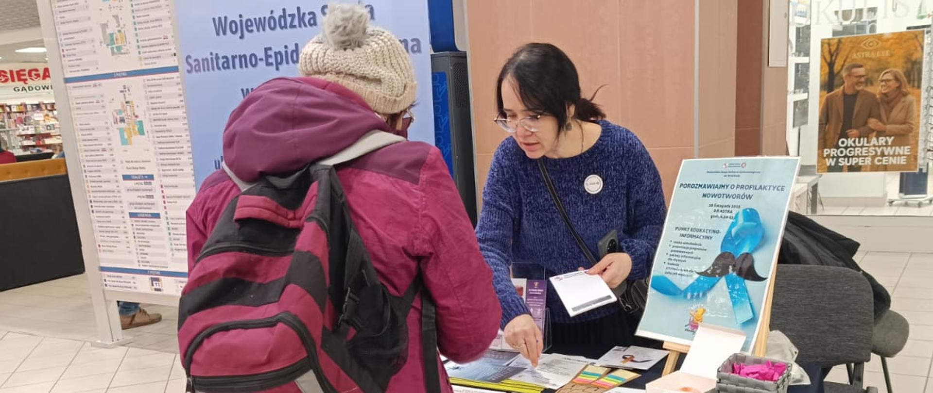 Punkt edukacyjny w CH ASTRA