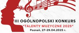 Zdjęcie przedstawia dyplom za zdobycie nagrody podczas III Ogólnopolskiego Konkursu "Talenty Muzyczne" w Poznaniu.