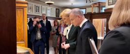 The Presidential couple in Paderewski room of Polish Museum of America during Pulaski Day