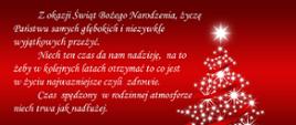 Życzenia z okazji Świąt Bożego Narodzenia
