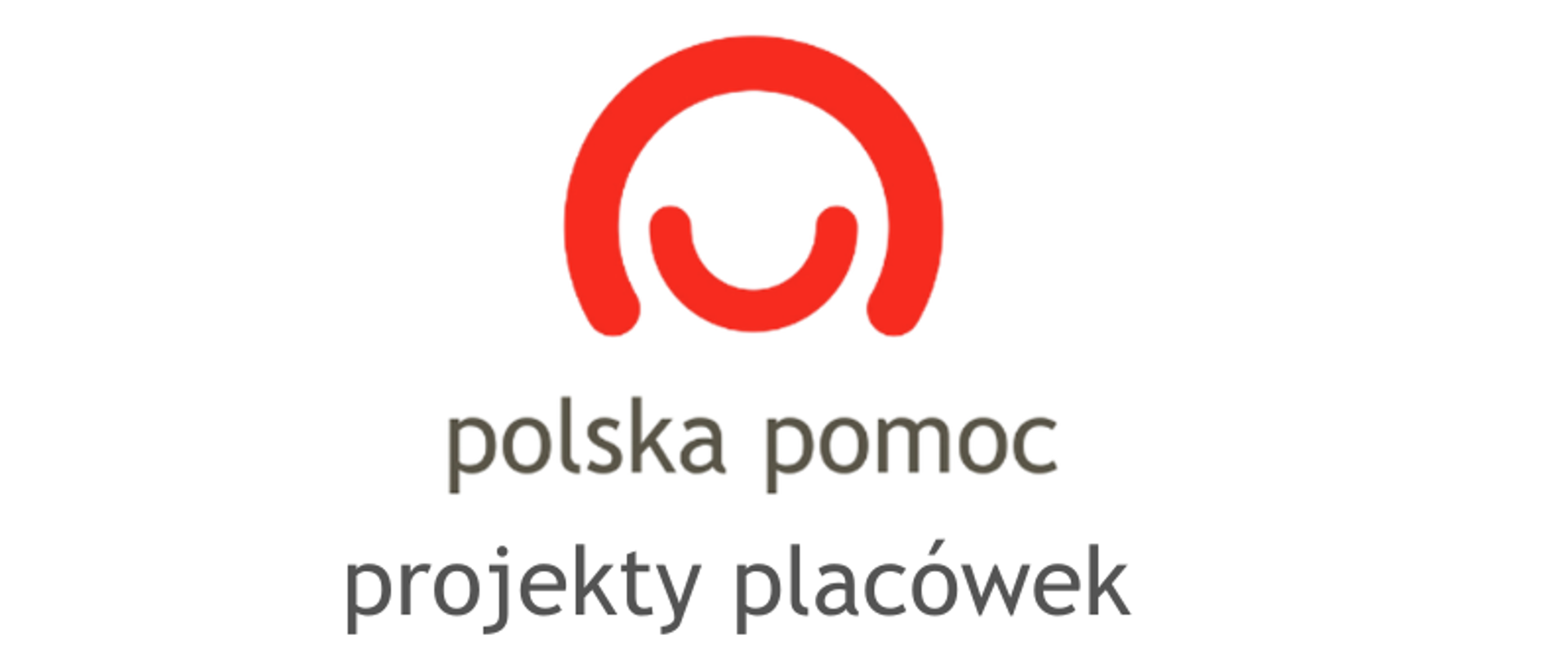 Logo Polskiej pomocy i napis Polska pomoc Projekty placówek