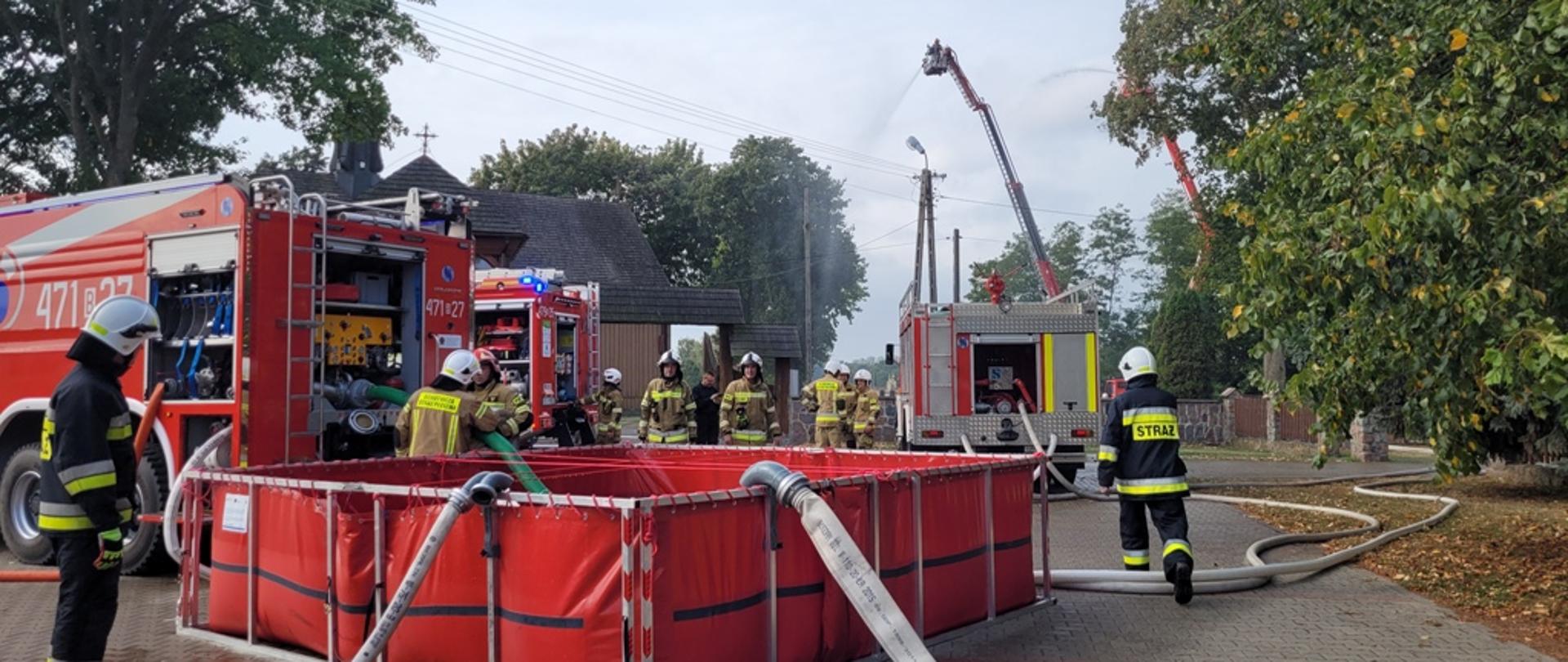 Ćwiczenia na obiekcie kościoła parafialnego w Miłkowicach Maćkach
