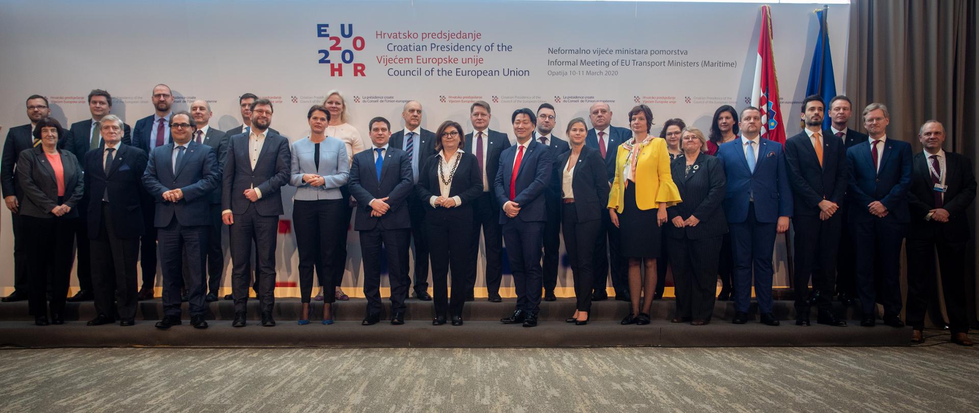 11.03.2020., Opatija - U sklopu hrvatskog predsjedanja Vijecem Europske unije, u Hotelu Ambasador odrzan je Neformalni sastanak ministara prometa EU-a (nadleznih za pomorstvo). Photo: Nel Pavletic/PIXSELL/EU2020HR