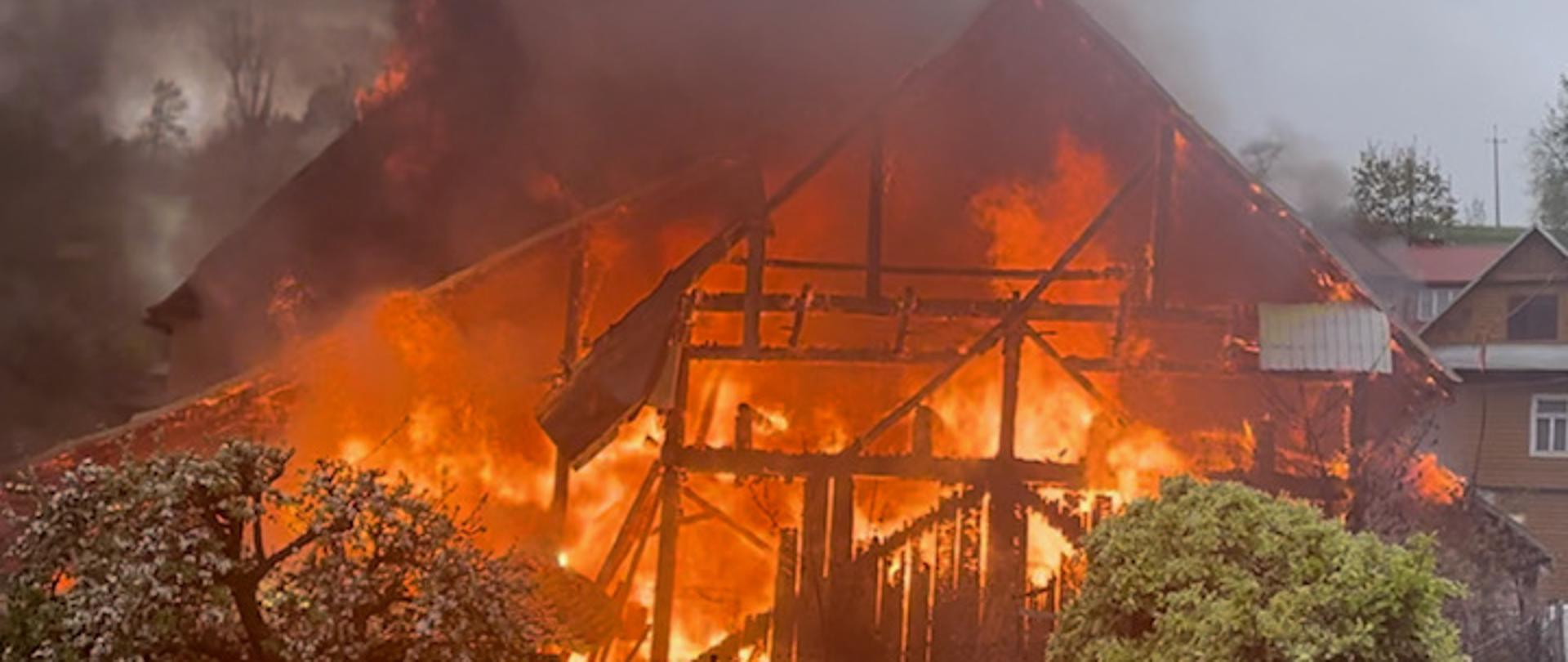 Pożar w Rabie- Wyżnej