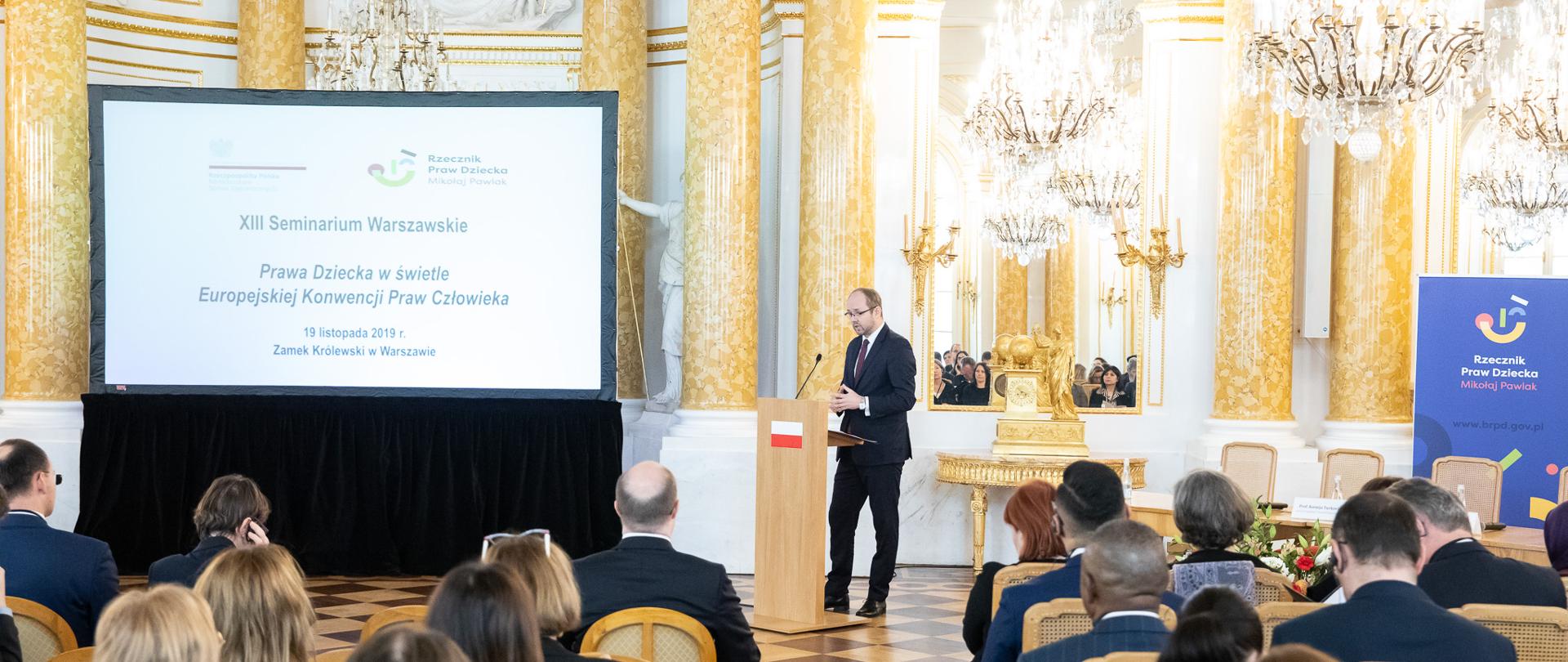 Wiceminister spraw zagranicznych Marcin Przydacz otworzył XIII Seminarium Warszawskie