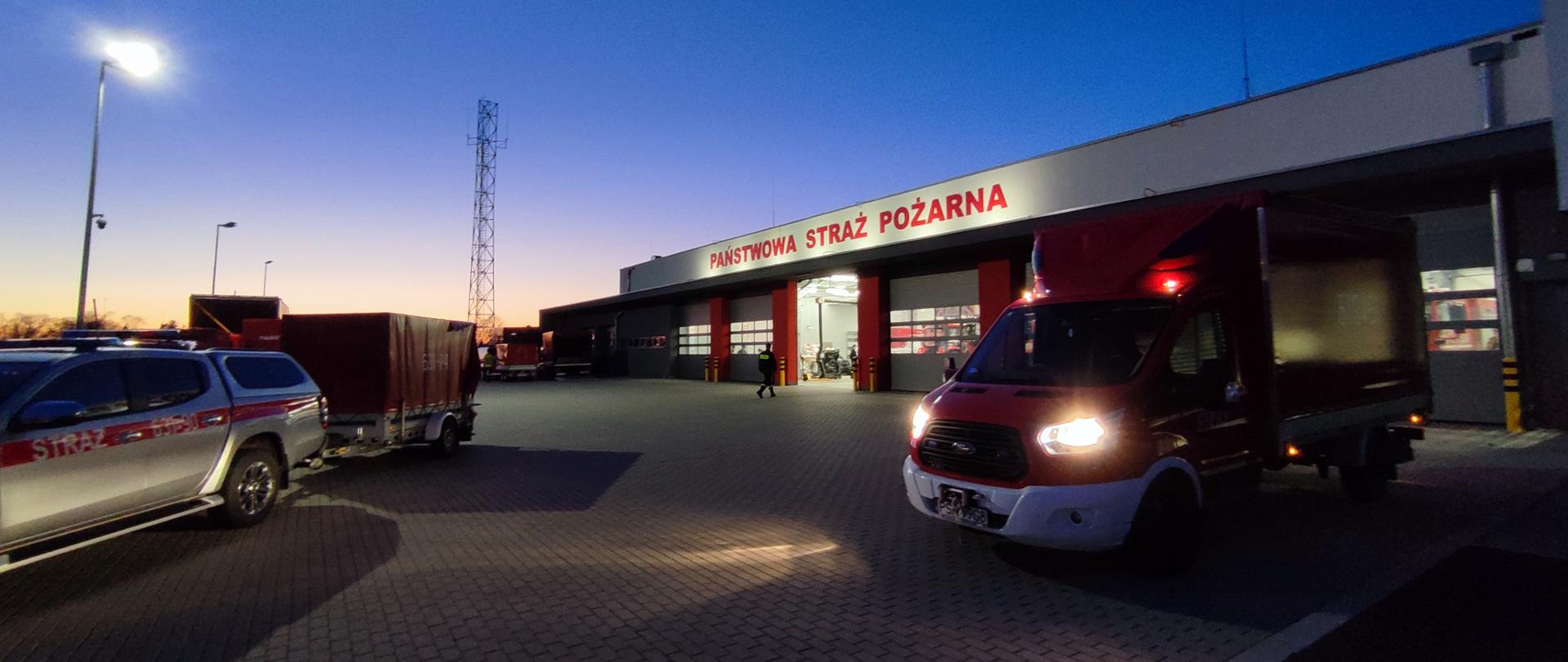 Zbiórka sprzętu dla strażaków z Ukrainy - punkt zborny.