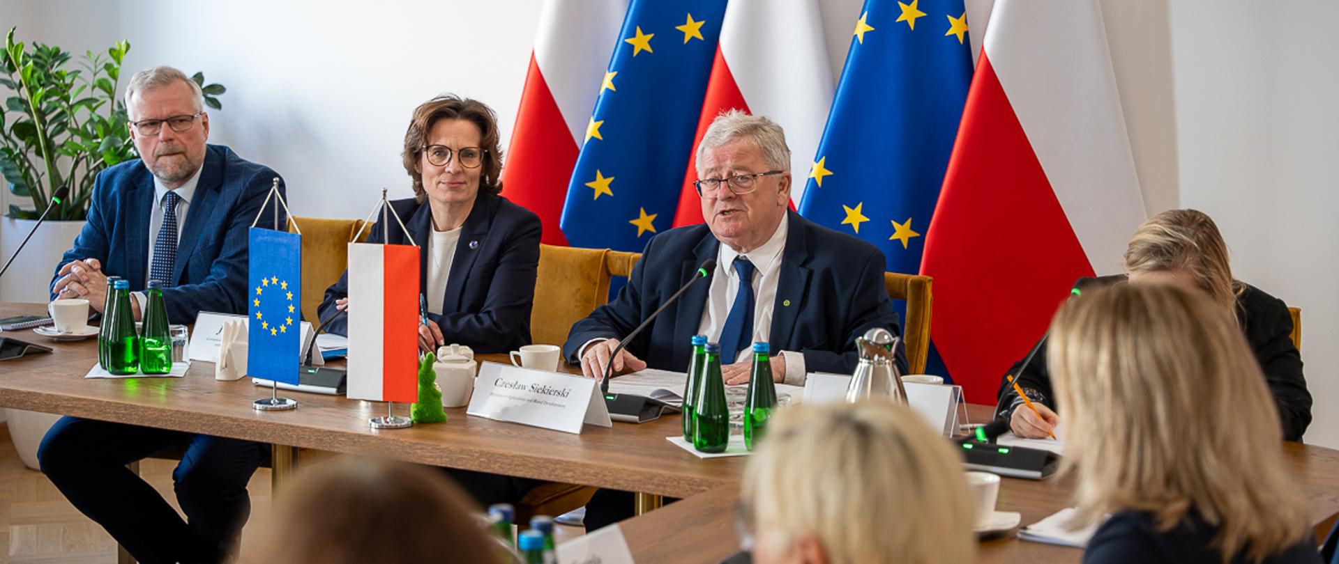 Spotkanie ministra Czesława Siekierskiego z Komisarz UE Jessicą Roswall (fot. MRiRW)