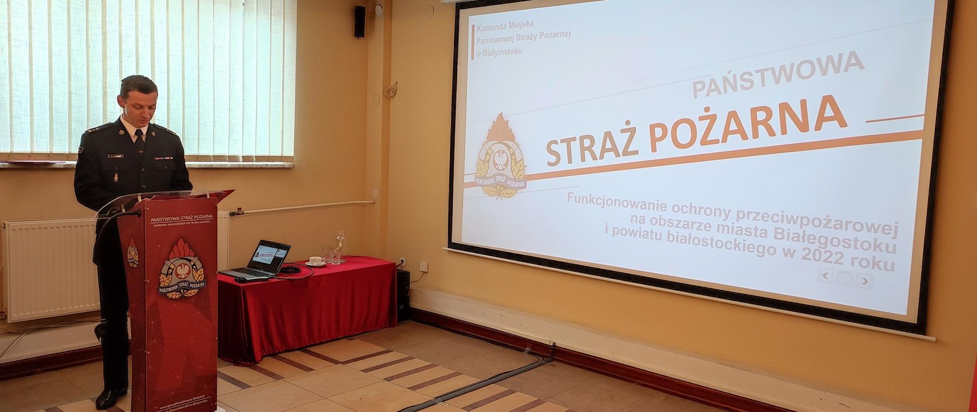 Narada podsumowująca działalność ochrony przeciwpożarowej na terenie obszarze miasta Białegostoku i powiatu białostockiego w 2022 roku