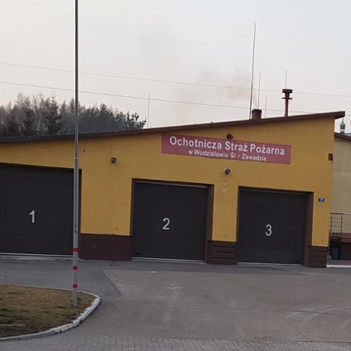 Zdjęcie prezentuje budynek jednostki OSP Zawada