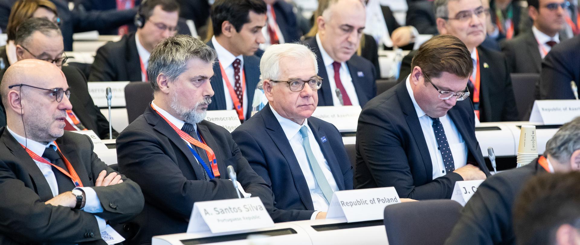 Minister Jacek Czaputowicz podczas Konferencji donatorów na rzecz Albanii