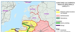 Korytarz VIA CARPATIA według deklaracji Łańcut II