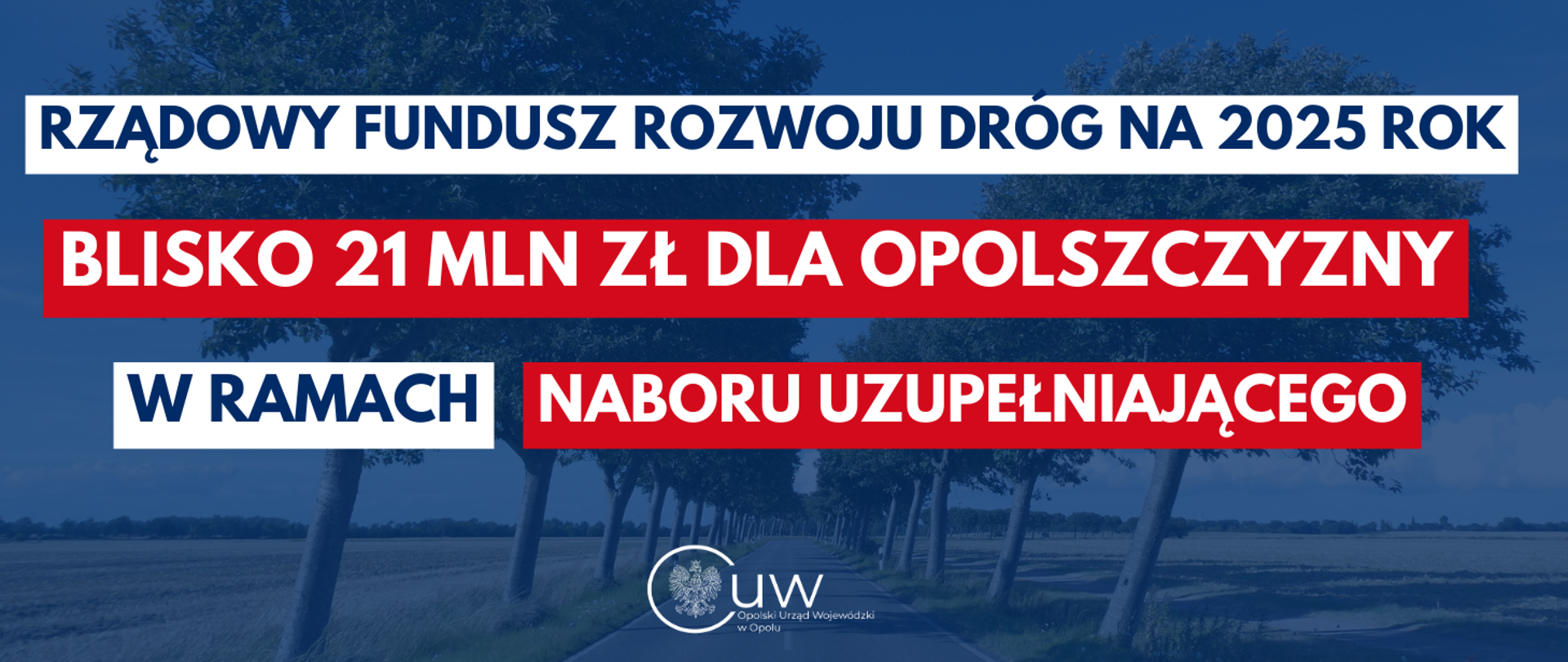 Rządowy Fundusz Rozwoju Dróg – nabór uzupełniający!